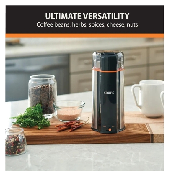 Krups Black and Silver Coffee Grinder NEW - Picture 5 of 11